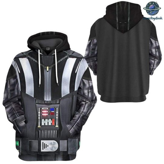 Darth Vader Halloween Costume Hoodie, Galaxy Villain Halloween Cosplay Hoodie For Men Women, Disneyland Starwars Sci-Fi Pullover Hoodie