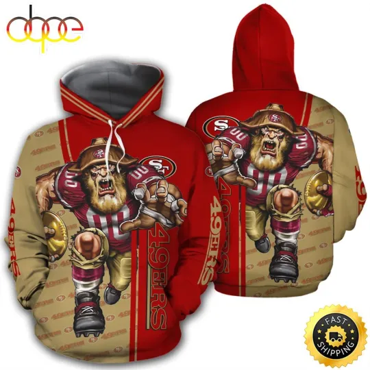 San Franciscoss Team 49erss 3D Hoodies, Funny Football 3D Hoodie Men and Women
