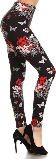 High Waisted Checkered & Animal Print Leggings for Women — Yoga & Gym Pants