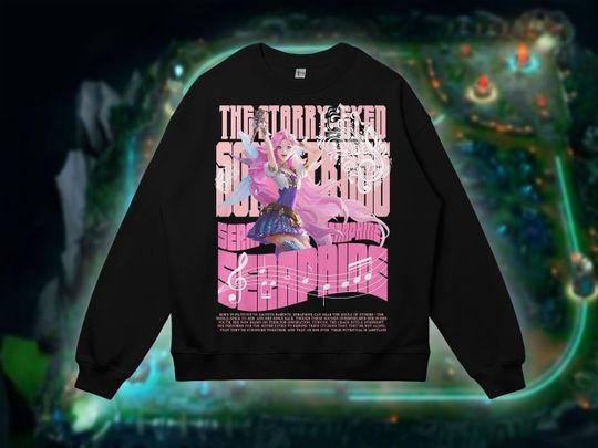 Seraphine League of Legends Sweatshirt, Soft Shirt for Gaming Lovers