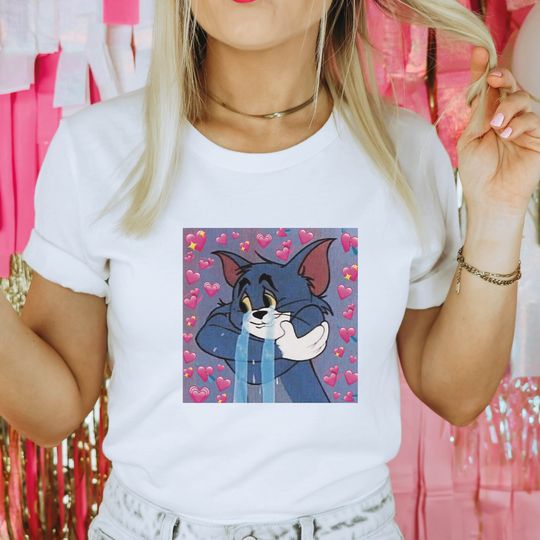 Tom & Jerry Heart Couple T-shirt — Valentine’s Day Gift, Funny Lover Shirt