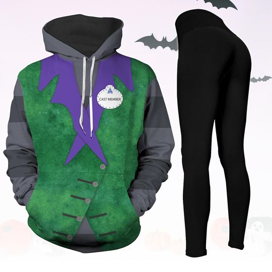 Oogie Boogie Costume Hoodie And Leggings, Nightmare Before Christmas Set, Disney Villain Halloween Outfit, Disney Cosplay Hoodie