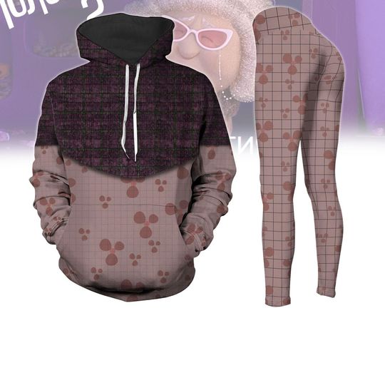 Grandma Hoodie Legging, Inside Out Cosplay Outfit, Funny Elderly Costume, Halloween Gift For Mon, Costume Cosplay Inside Out Gift