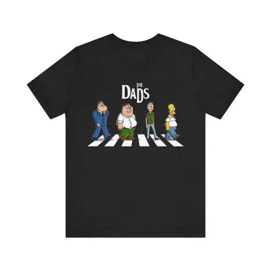 The Dads American Dad, Family Guy, Rick and Rickandmorty, and The Simpsons T-Shirt