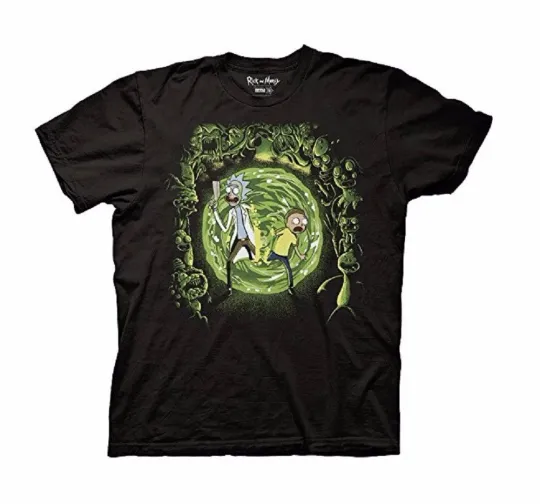 Rick And Rickandmorty Portal And The Monsters Adult T-Shirt, Gift for Fan