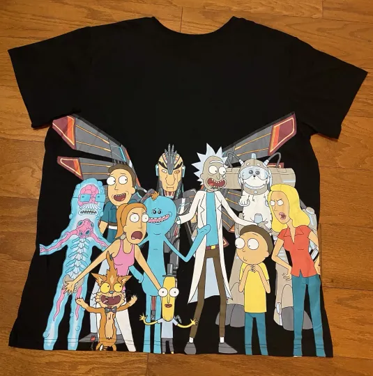 Rick And Rickandmorty T Shirt  Huge Graphic, Gift for Fan