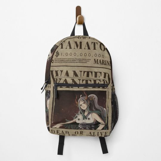 Yamato One Piece Son of Kaido Bounty Poster Backpack, Gift for Kids, Back to School Gift