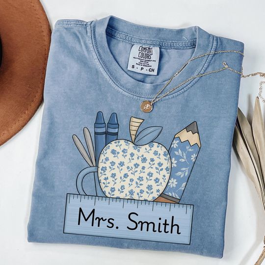 Comfort Colors Custom Teacher Shirt, Teacher Gifts, Teacher Appreciation, Back to School, Last Day of School Gift