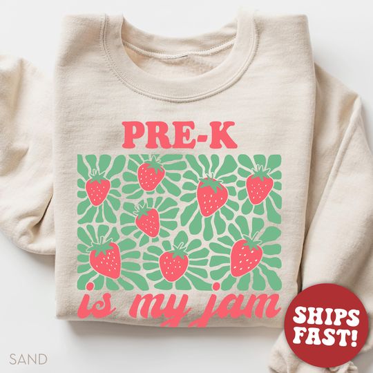 Pre-K Teacher Sweatshirt, PreK Squad Sweater, Preschool Crew, PreK Teacher Sweater, Preschool Teacher Team Sweatshirt
