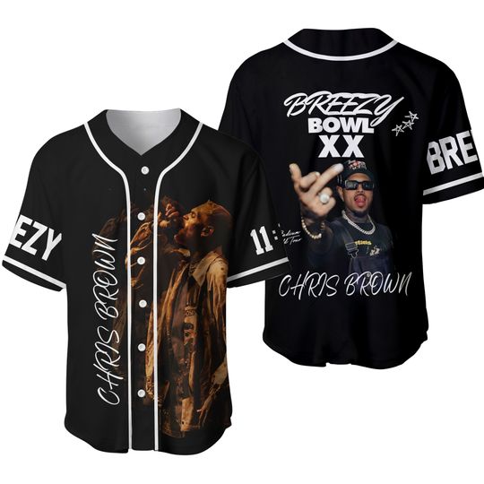 Chris Brown Style Breezy Bowl XX 2025 Tour Jersey – Custom Tee