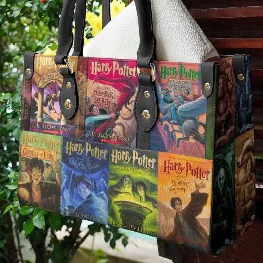 Personalized Harry Potter Leather Handbag, Harry Potter Lovers Leather Bag Gift