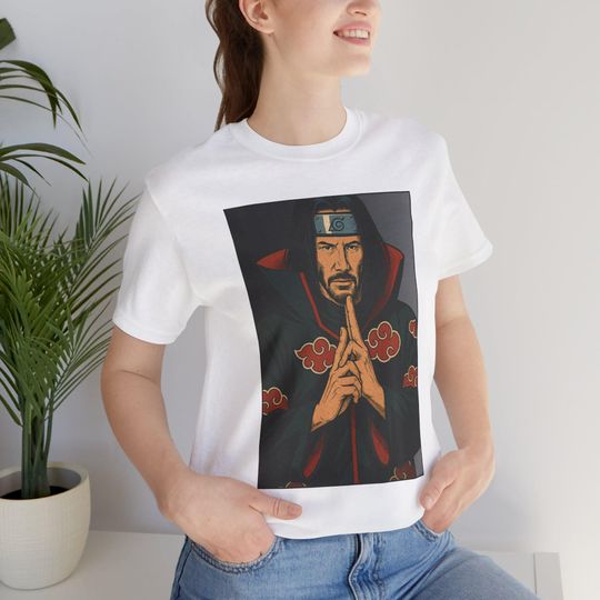 Keanu Uchiha Tee | Weird Geek Quirky Unisex Shirt | Funny Narutoo Keanu Reeves