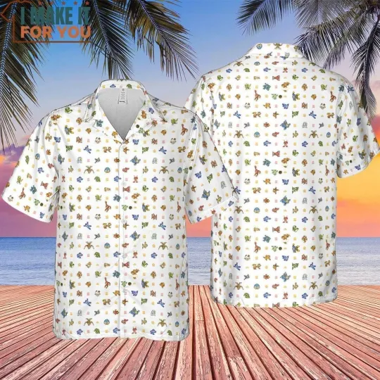 Mega Man Hawaiian Shirt Casual Button Down Shirt