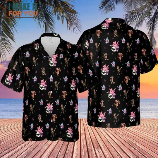 Monsters Cereal Hawaiian Shirt Casual Button Down Shirt