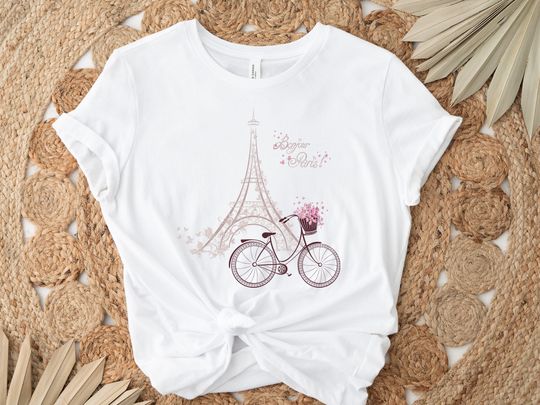 Bonjour Paris Shirt, Eiffel Tower Shirt, Travel To France Shirt