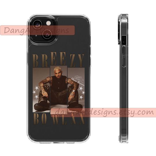 Chris Brown iPhone Case, Breezy Bowl XX, Clear Cases, Gift for Fans