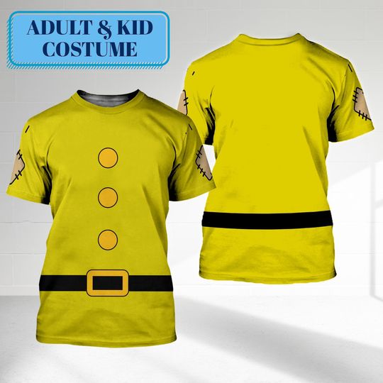 Disney Dopey 3D Costume T-shirt Hoodie, Snow White And Seven Dwarfs Halloween Costume Group Family Party Shirt, Dopey Halloween Cosplay