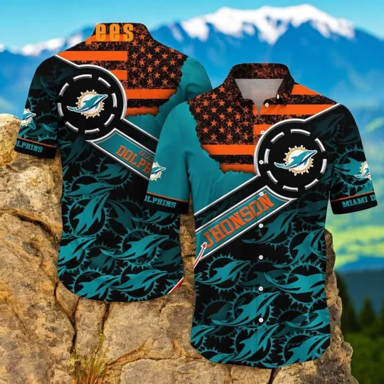 Personalized Miami Dolphins Hawaiian Shirt, Casual Shirt For Men