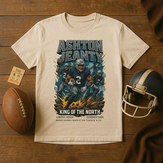 Ashton Jeanty Vintage 90s T-Shirt, Retro College Football Graphic Tee, Unisex Game Day Sports Shirt