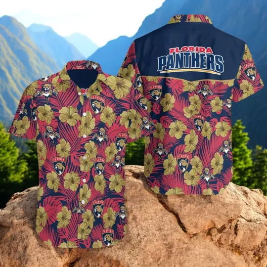 Florida Panthers Hockey Hawaiian Shirt