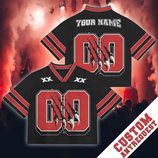 Chris Brown Breezy Bowl Personalized Name Number Beast Scratch Black Crop Baseball Jersey