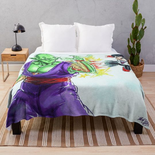 Piccolo and Pan Training Throw Blanket, Gift for Fan, for All Age