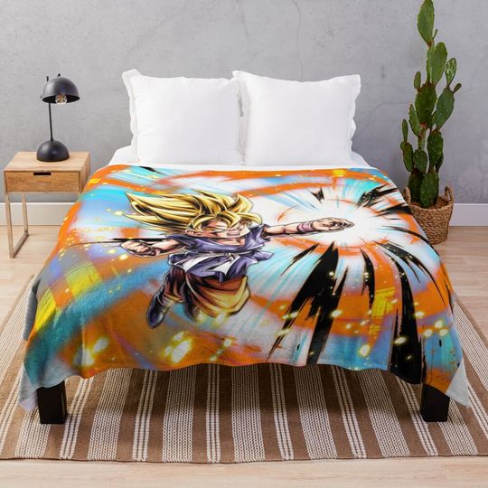 Kid Goku GT Throw Blanket, Gift for Fan, for All Age