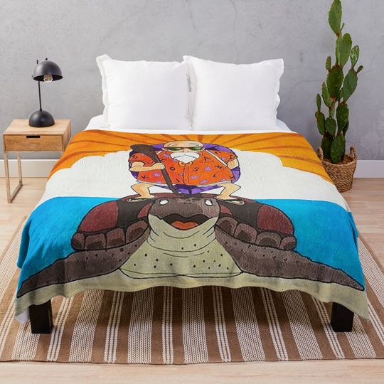 Master Roshi Throw Blanket, Gift for Fan, for All Age