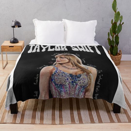 The Best Song Girl Beautiful Poster Throw Blanket, Gift for Fan