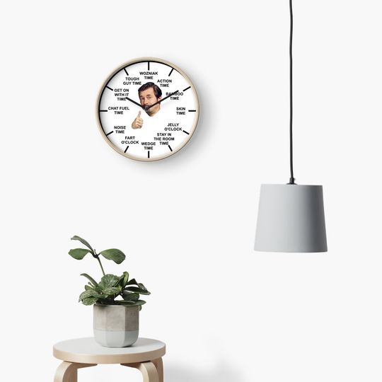 Tick Tock Wozniak O'Clock Clock, Funny Wall Clocks Decor