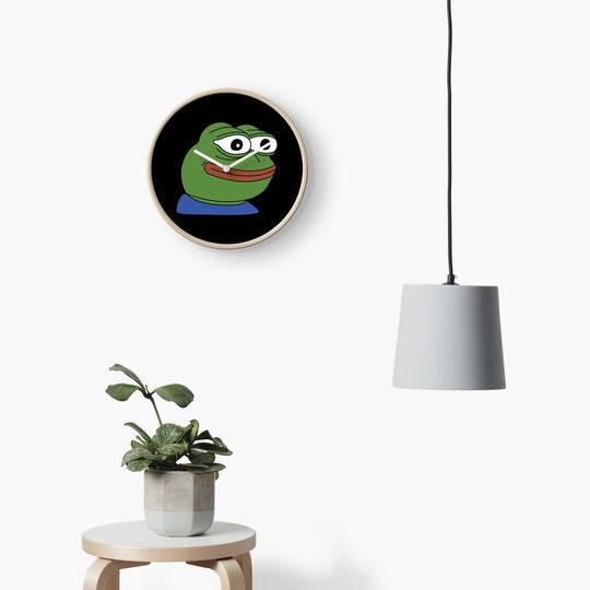 Yep Emote High Quality Clock, Funny Wall Clocks Decor