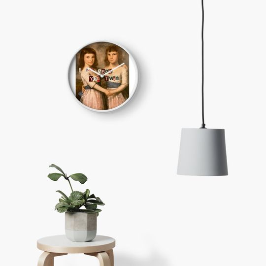 I GAF about you twin <3 Clock, Funny Wall Clocks Decor