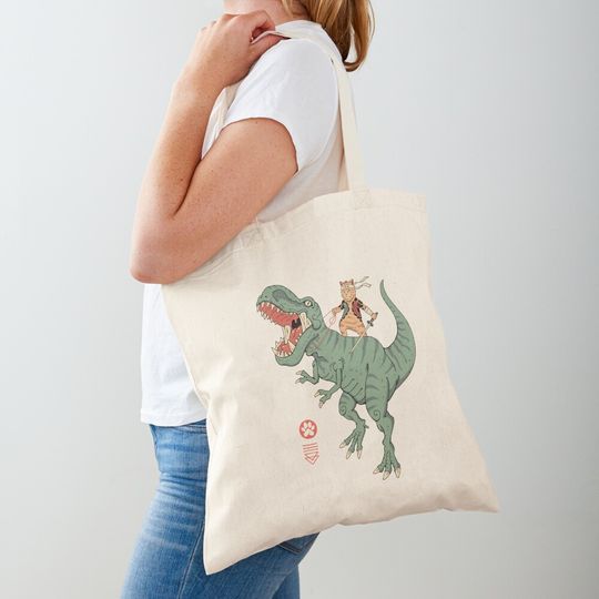 T-Rex Catana Tote Bag, Gift for Women, Birthday Gift