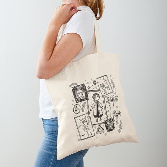 Coraline Movie Vintage Retro Tote Bag, Gift for Women, Birthday Gift