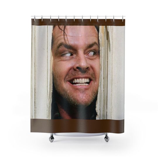 The Shining Shower Curtain, Horror Movie Bathroom Decor, Unique Halloween Gift, Classic Film Home Accessory