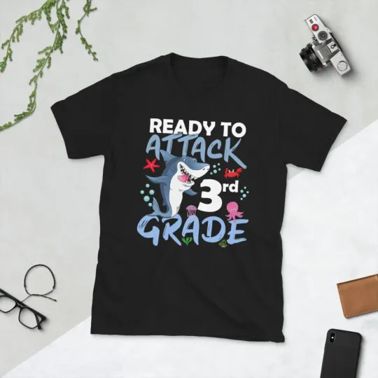 Ready To Attack 3rd Grade Apparel, Back To School T-Shirt