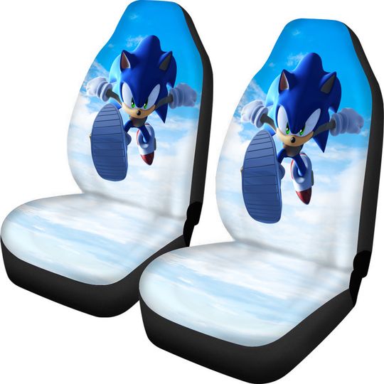 Cartoon Gift Idea Sonic Car Seat Covers Sonic The Hedgehog Movies