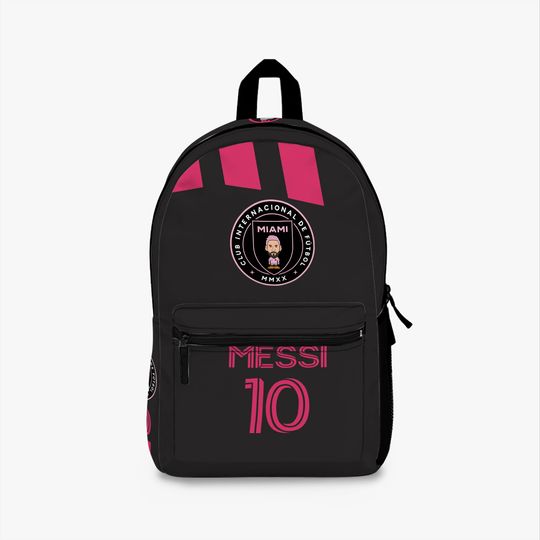 Messi Inter Miami Backpack - Soccer School Bag, Football Fan Gift, Travel Rucksack