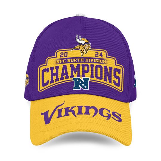 Minnesota Classic Cap, Vikings 2025 Champions Baseball Cap, Minnesota Game Day Football Cap
