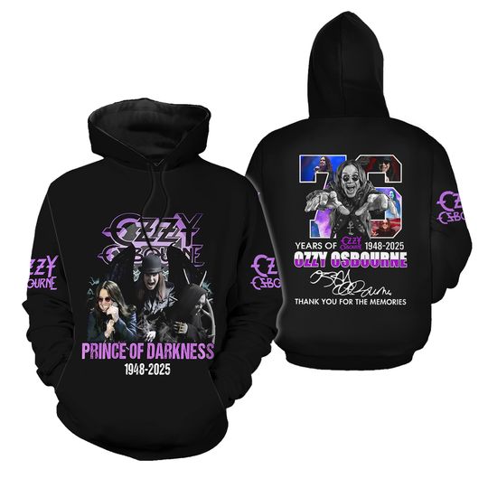 Ozzy Osbourne 3D Apparel Hoodie 2025