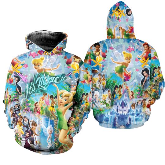 Tinker Bell Magical Glitter Castle | Disney 3D Hoodie