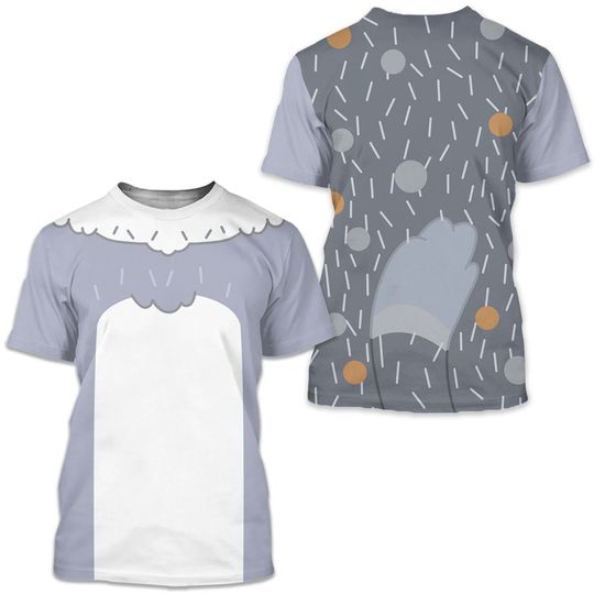 Grandfather Bob T-Shirt, Blue Heeler Costume, Dark Grey and Brown Dog Cartoon Cosplay, Running Costumes Family Shirt, Cattle Dog Outfits