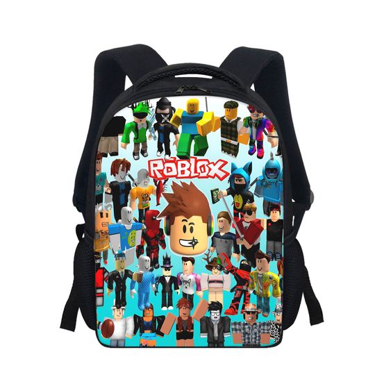 ROBLOX Creative Cartoon Backpack for Students Boys Girls Teens Daily Travel Rucksack