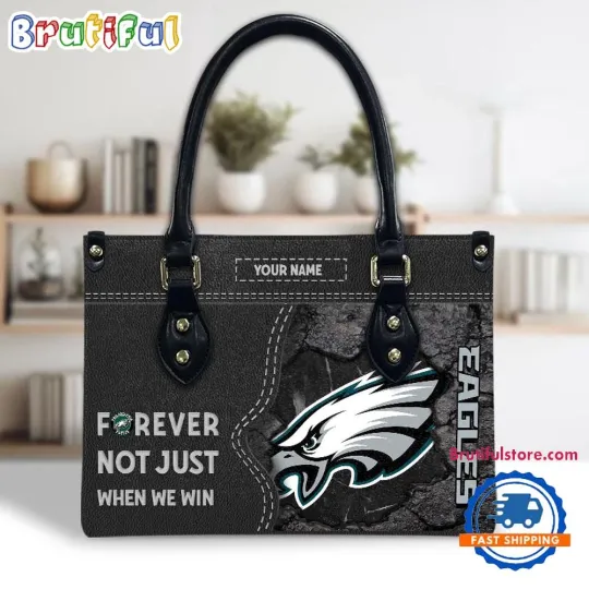 Custom Philadelphias Team Eagles Forever Leather Bag, Woman Leather Bag