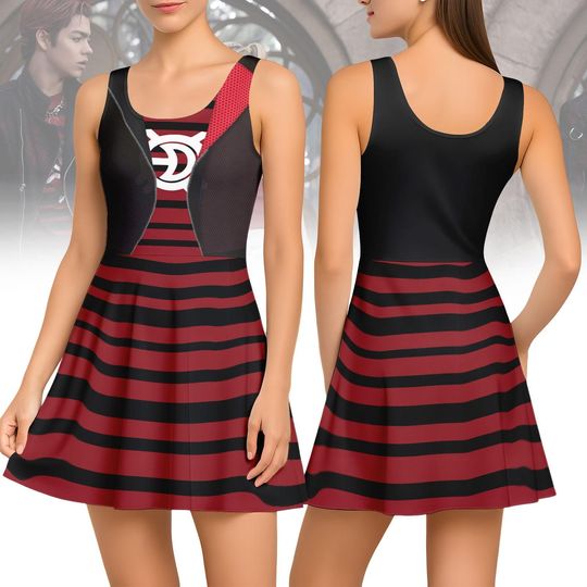 Disney Victor Skater Dress, Zombies 4 Cosplay Costume, Disney Zombies 4 Movie Dress, Zombies Victor Cosplay Costume, Halloween Gifts