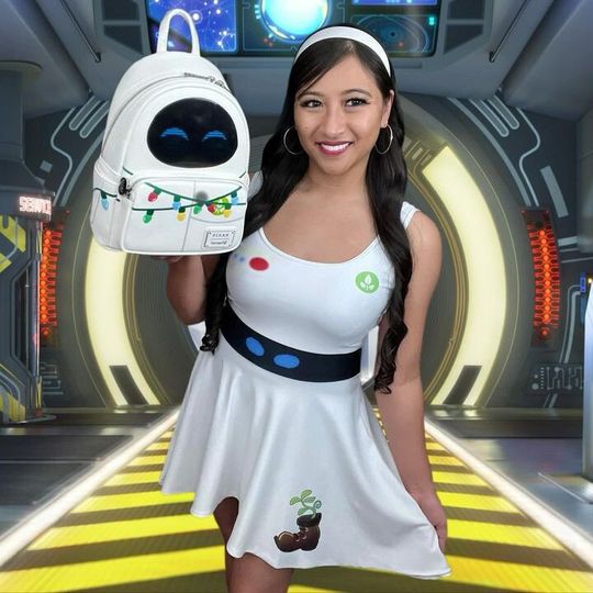 Eve Inspired Extraterrestrial Vegetation Evaluator Sleeveless Skater Dress  Futuristic Costume, Disneybounding, Cruise, Marathon, Halloween