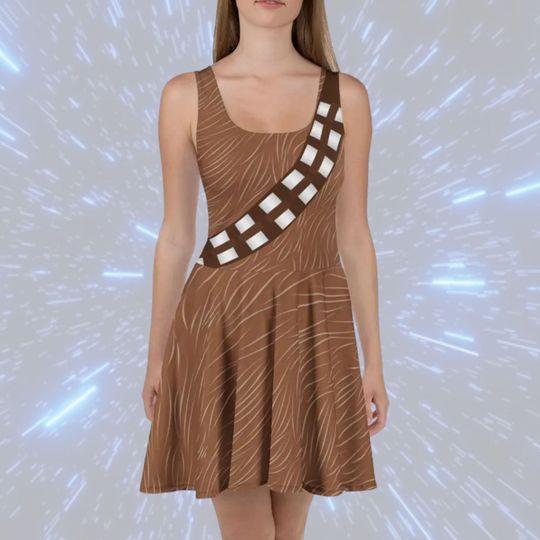 Chewbacca Dress Disney Star Wars cosplay Chewy costume women adult run Disney