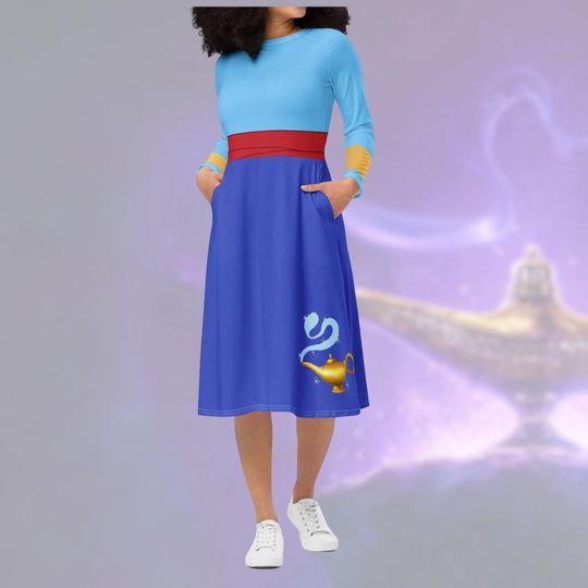Genie Dress Long Sleeve Dress - Halloween Dress - Cosplay Costume