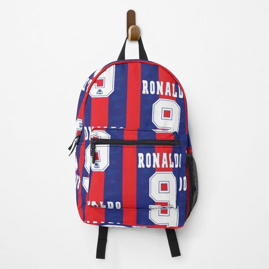 Barcelona Vintage Shirt 1995 Ronaldo 9 Backpack, Gift for Fan
