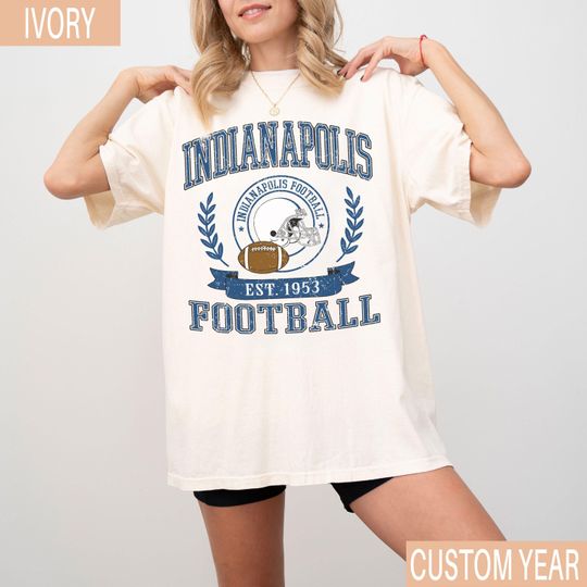 Vintage Indianapolis Football T-Shirt,Retro Indianapolis Game Day Shirt,Football Fan Gift, Indianapolis Sports Tee
